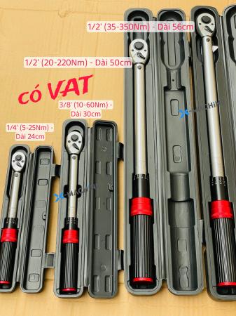 Cần siết lực 1/2’: dải lực 20-220Nm.