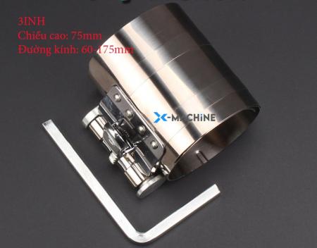 Cùm vào piston 3 inch loại inox