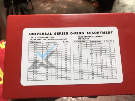 Hộp gioăng cao su 419 chi tiết