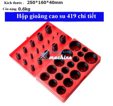 Hộp gioăng cao su 419 chi tiết