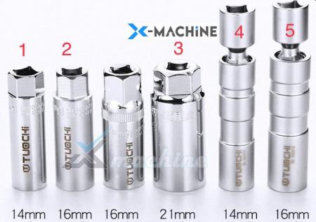 Khẩu tuýp mở bugi lục giác 21 mm